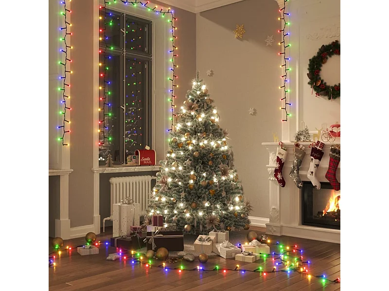 Guirlande LED compacte avec 400 LED Multicolores 13 m PVC