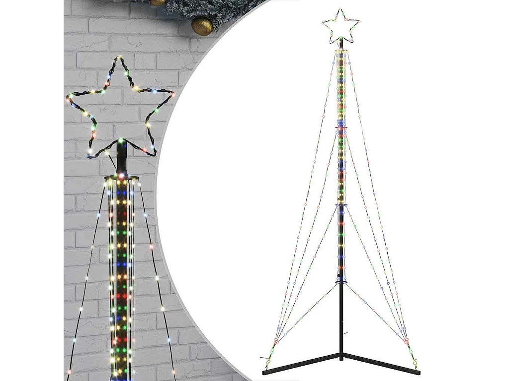 Albero di Natale a LED 483 LED Colorato 240 cm