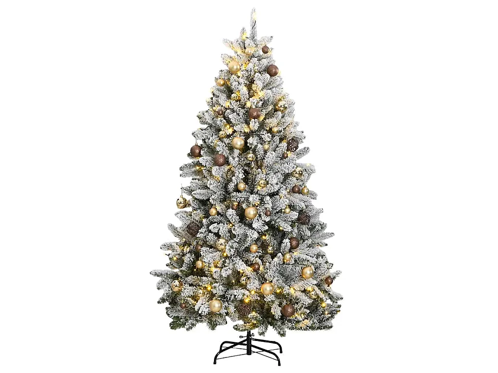 Sapin de Noël artificiel articulé 300 LED et boules 240 cm