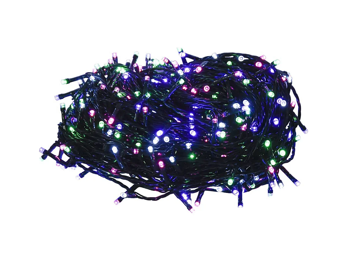Guirlande LED avec 1000 LED Multicolore pastel 100 m PVC