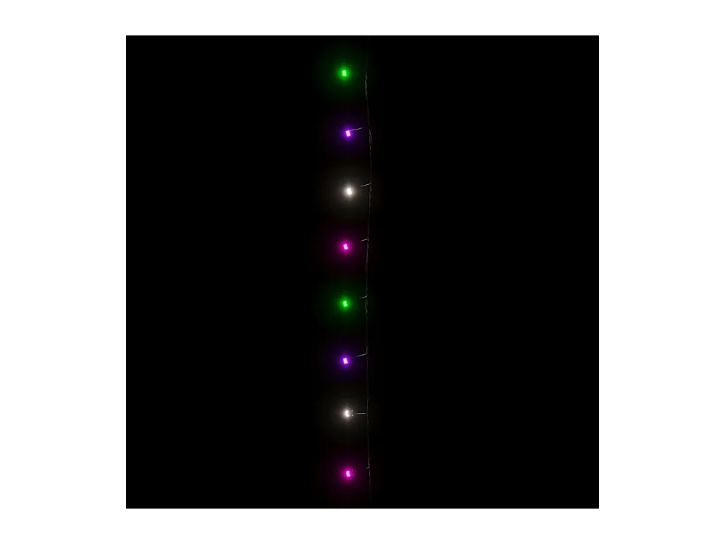 Guirlande LED avec 1000 LED Multicolore pastel 100 m PVC