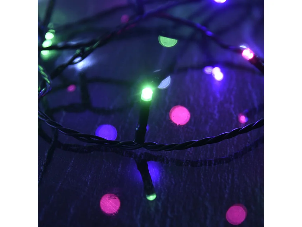 Guirlande LED avec 1000 LED Multicolore pastel 100 m PVC