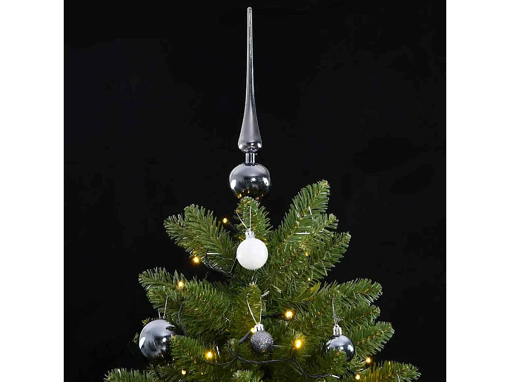 Kunstkerstboom met scharnieren 300 LED's en kerstballen 270 cm