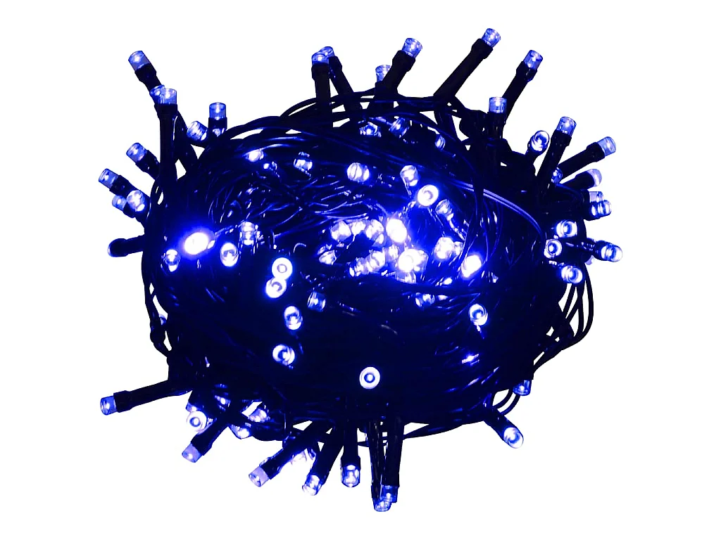 Guirlande LED avec 300 LED Bleu 30 m PVC