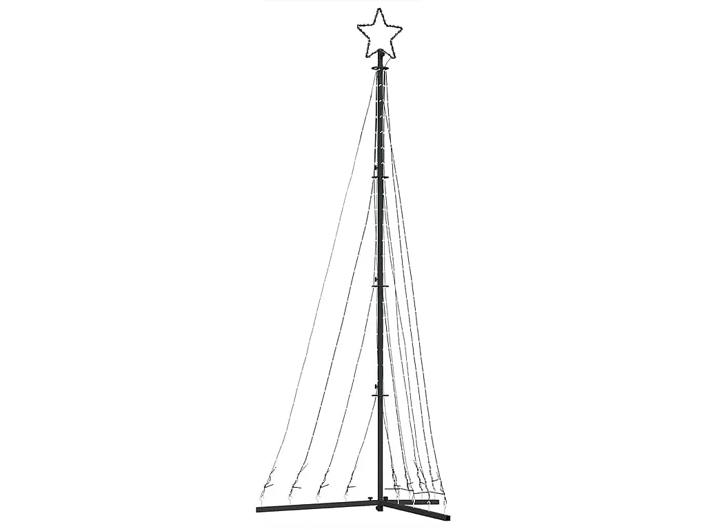 Sapin de Noël à LED 447 LED blanc chaud 250 cm