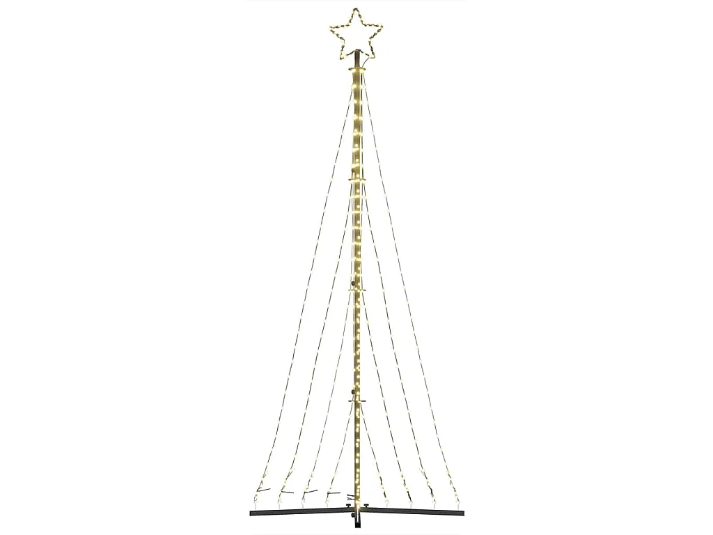 Sapin de Noël à LED 447 LED blanc chaud 250 cm