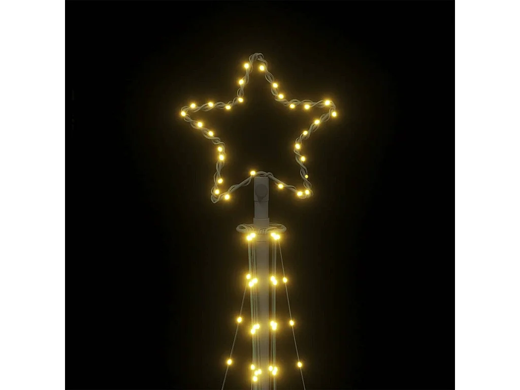 Sapin de Noël à LED 447 LED blanc chaud 250 cm