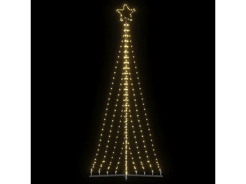 LED-kerstboom 447 LEDs warm wit 250 cm