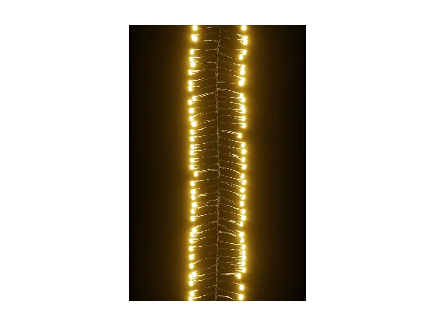 Lichtslinger cluster met 400 LED's warmwit 7,4 m PVC