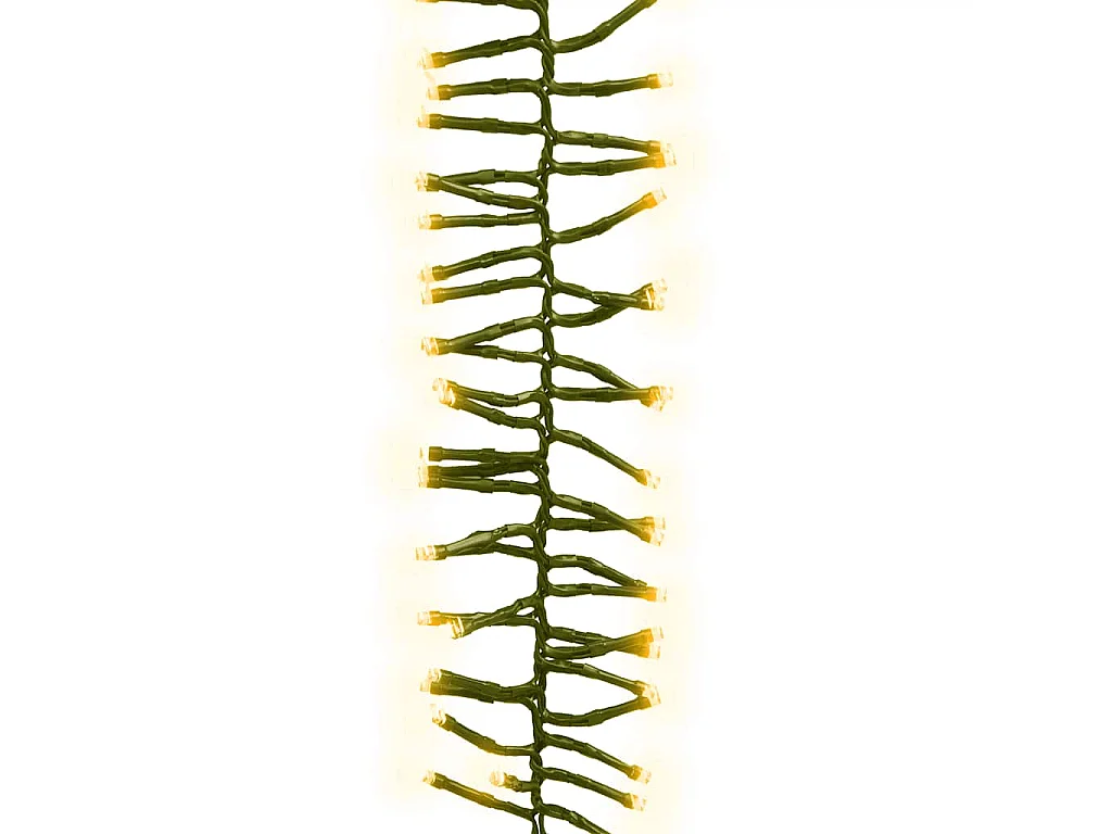 Guirlande lumineuse à LED groupées 400LED Blanc chaud PVC