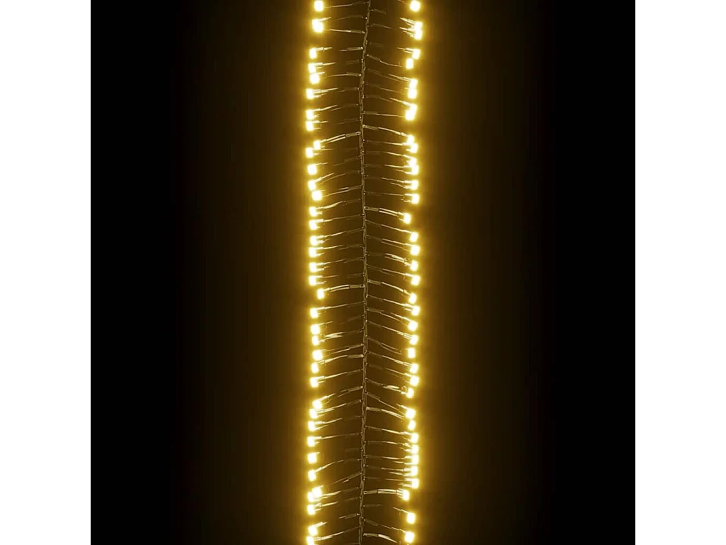 Guirlande lumineuse à LED groupées 400LED Blanc chaud PVC
