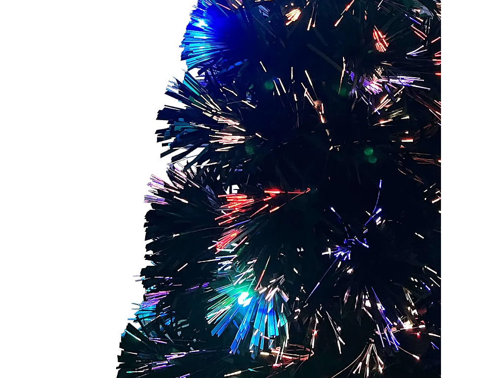 Albero di Natale Preilluminato con Supporto 240 cm Fibra Ottica