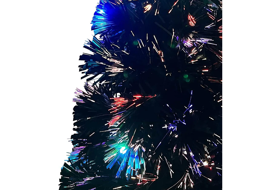 Árbol de Navidad preiluminado con soporte y LED fibra óptica 240 cm