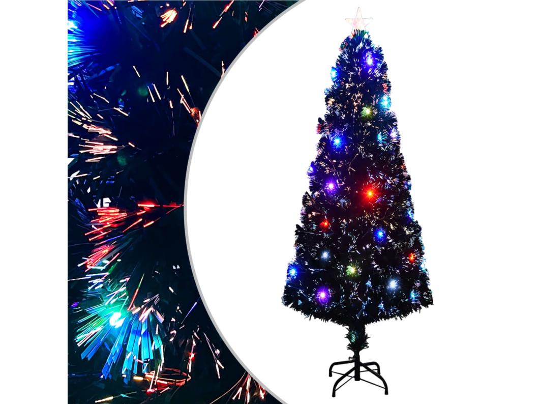 Kerstboom met LED en standaard 240 cm glasvezel