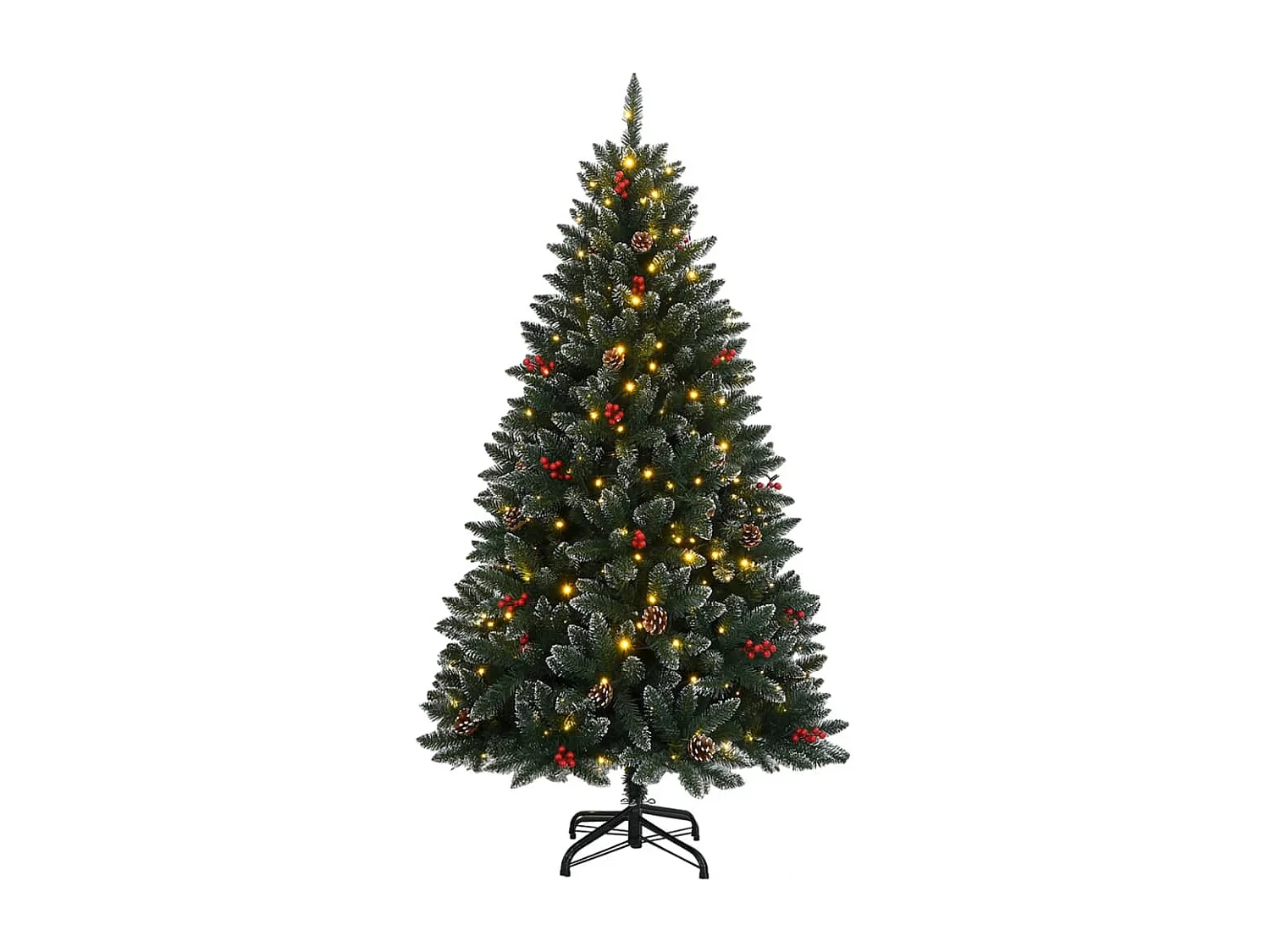 Sapin de Noël artificiel 150 LED 120 cm