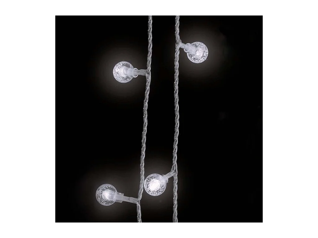 Guirlande lumineuse Globe 20 m 200 LED Blanc froid 8 fonctions