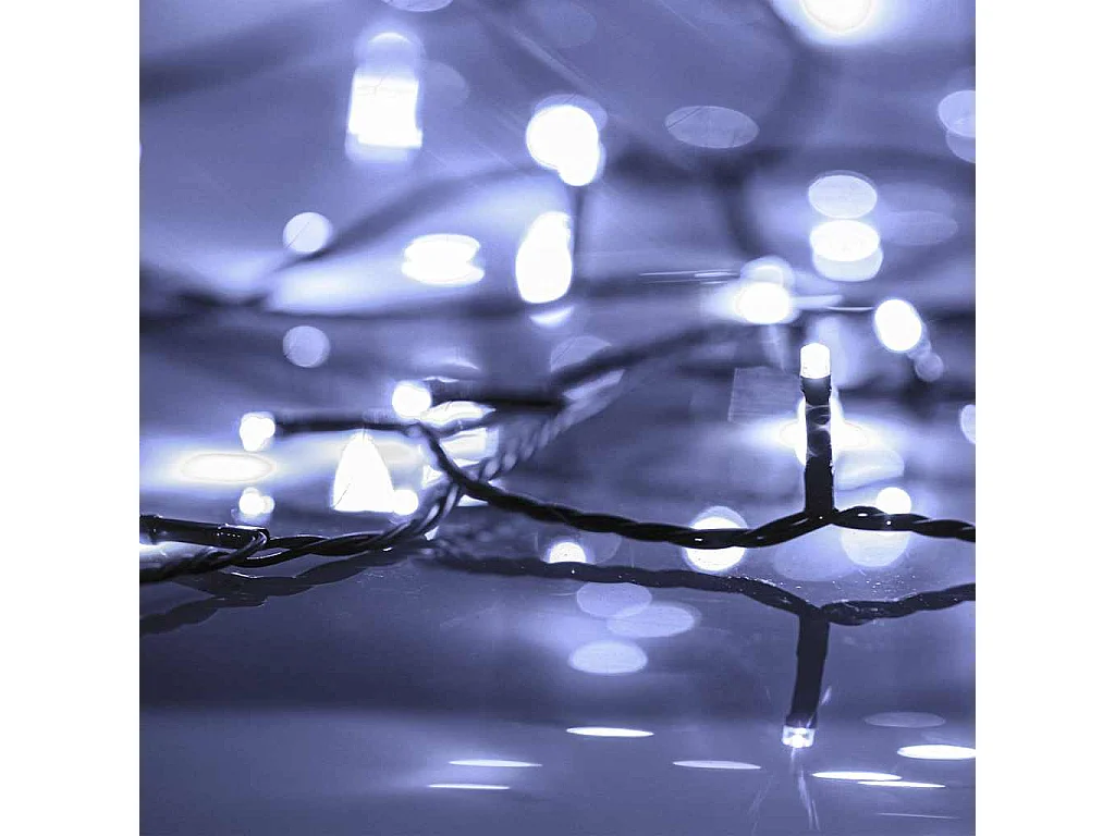 Guirlande LED avec 150 LED Blanc froid 15 m PVC