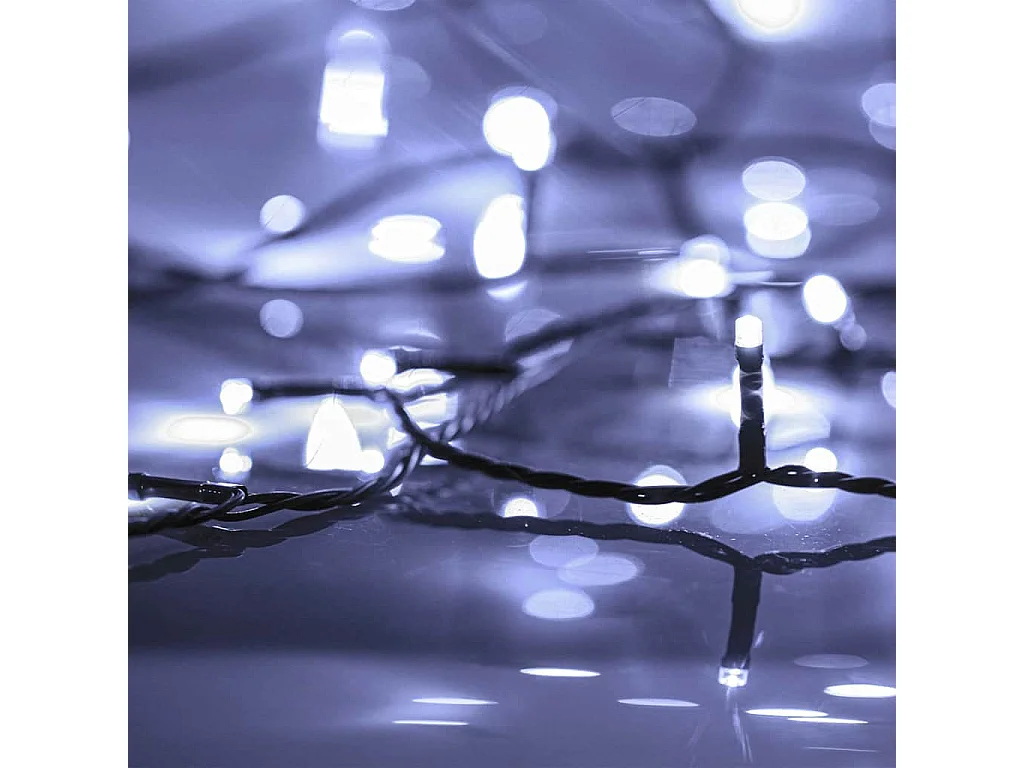 Guirlande LED avec 150 LED Blanc froid 15 m PVC
