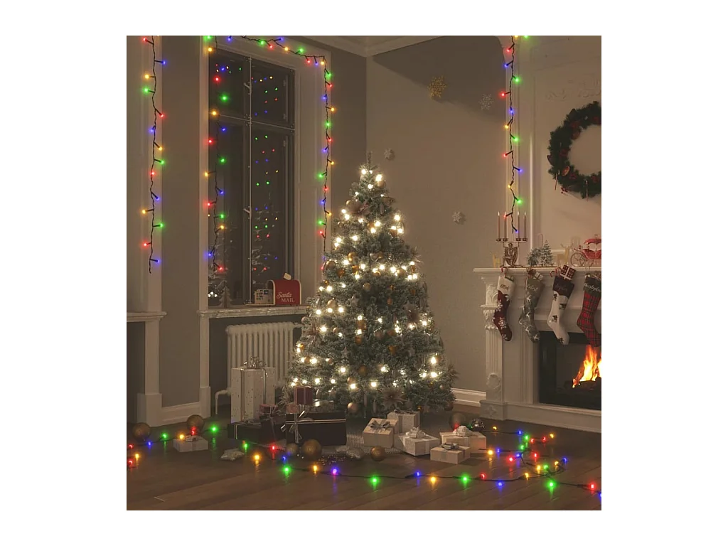 Guirlande LED avec 600 LED Multicolore 60 m PVC