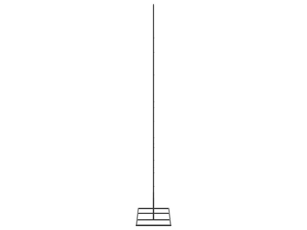 Kerstdecoratie kerstboom 150 cm metaal zwart