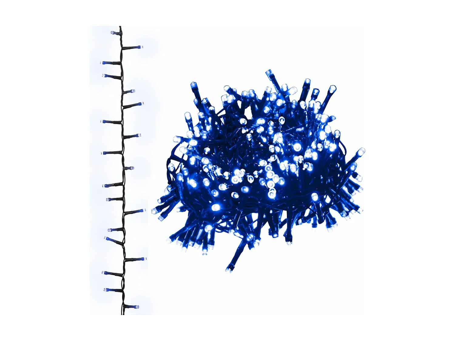 LED-Lichterkette mit 3000 LEDs Blau 65 m PVC