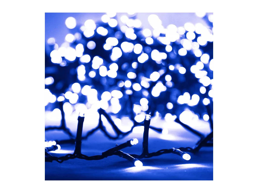 Guirlande à LED compacte avec 3000 LED Bleues 65 m PVC