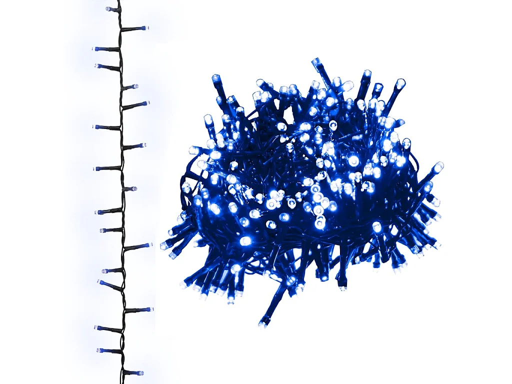 Lichtslinger compact met 3000 LED's blauw 65 m PVC