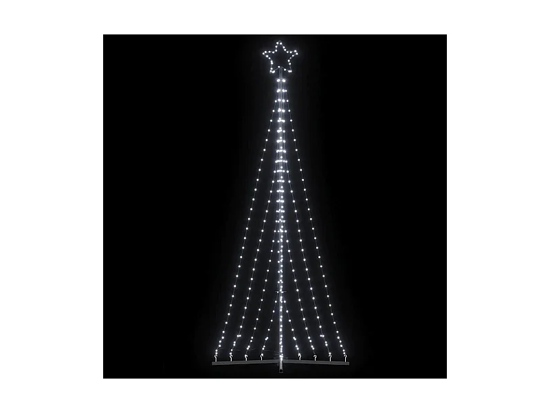 LED-kerstboom 447 LEDs koud wit 249 cm