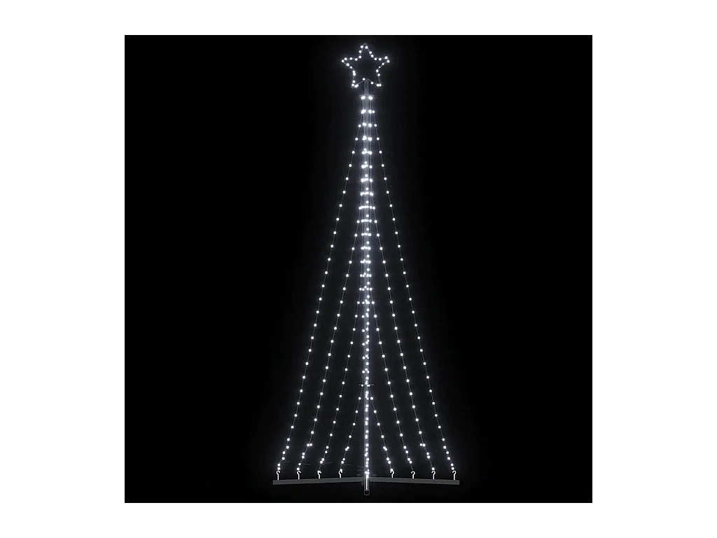LED-kerstboom 447 LEDs koud wit 249 cm