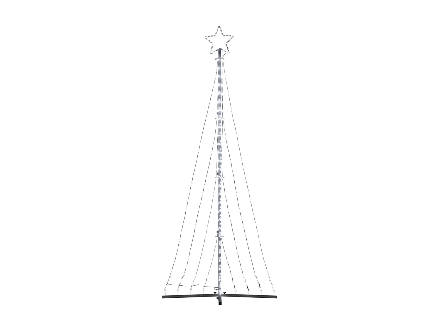 LED Weihnachtsbaum 447 LEDs Kaltweiß 250 cm