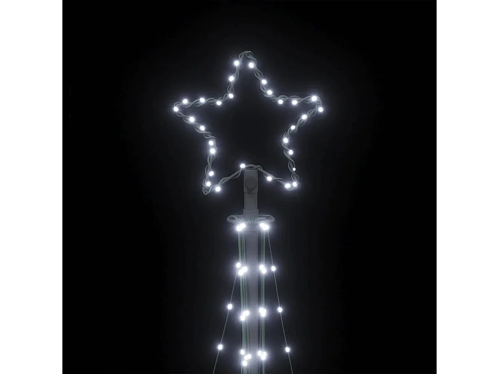 LED Weihnachtsbaum 447 LEDs Kaltweiß 250 cm