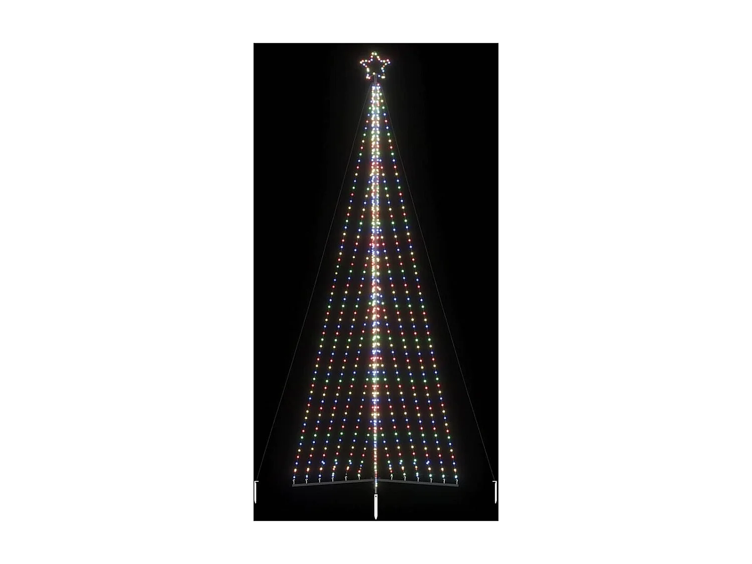 LED-kerstboom 789 LEDs kleurrijk 476 cm