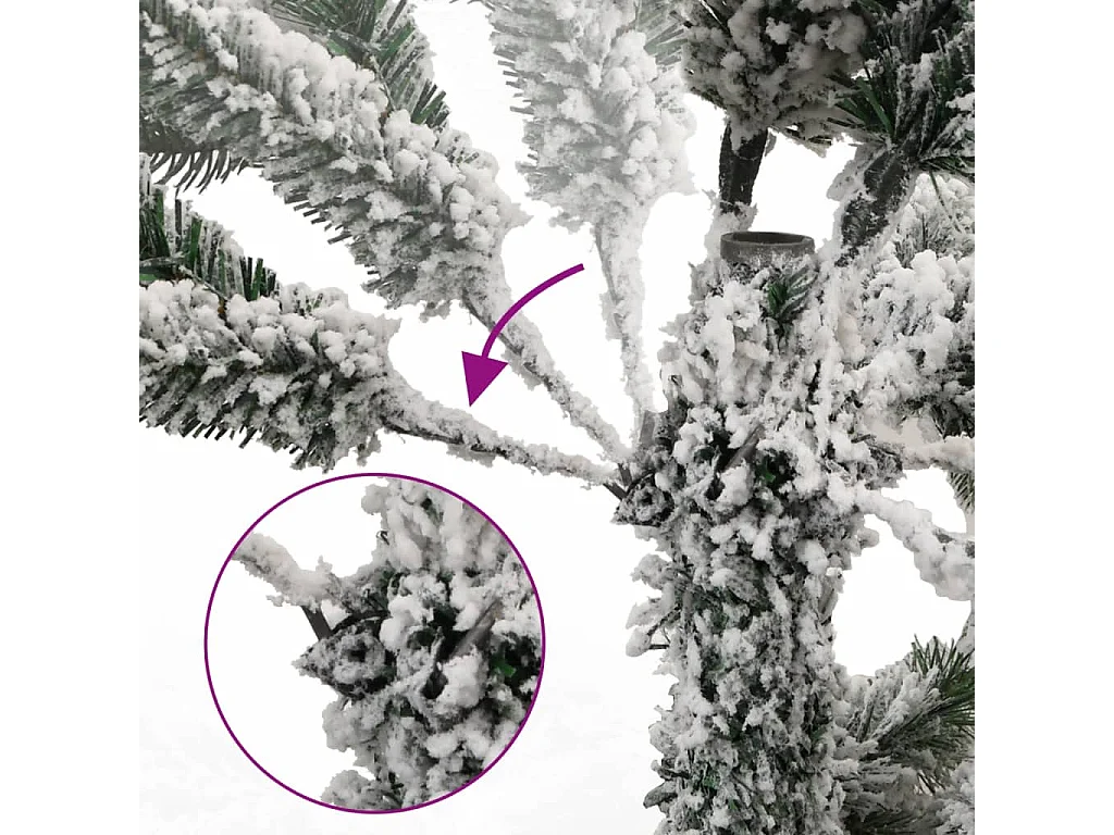 Sapin de Noël artificiel articulé 150 LED et boules 120 cm