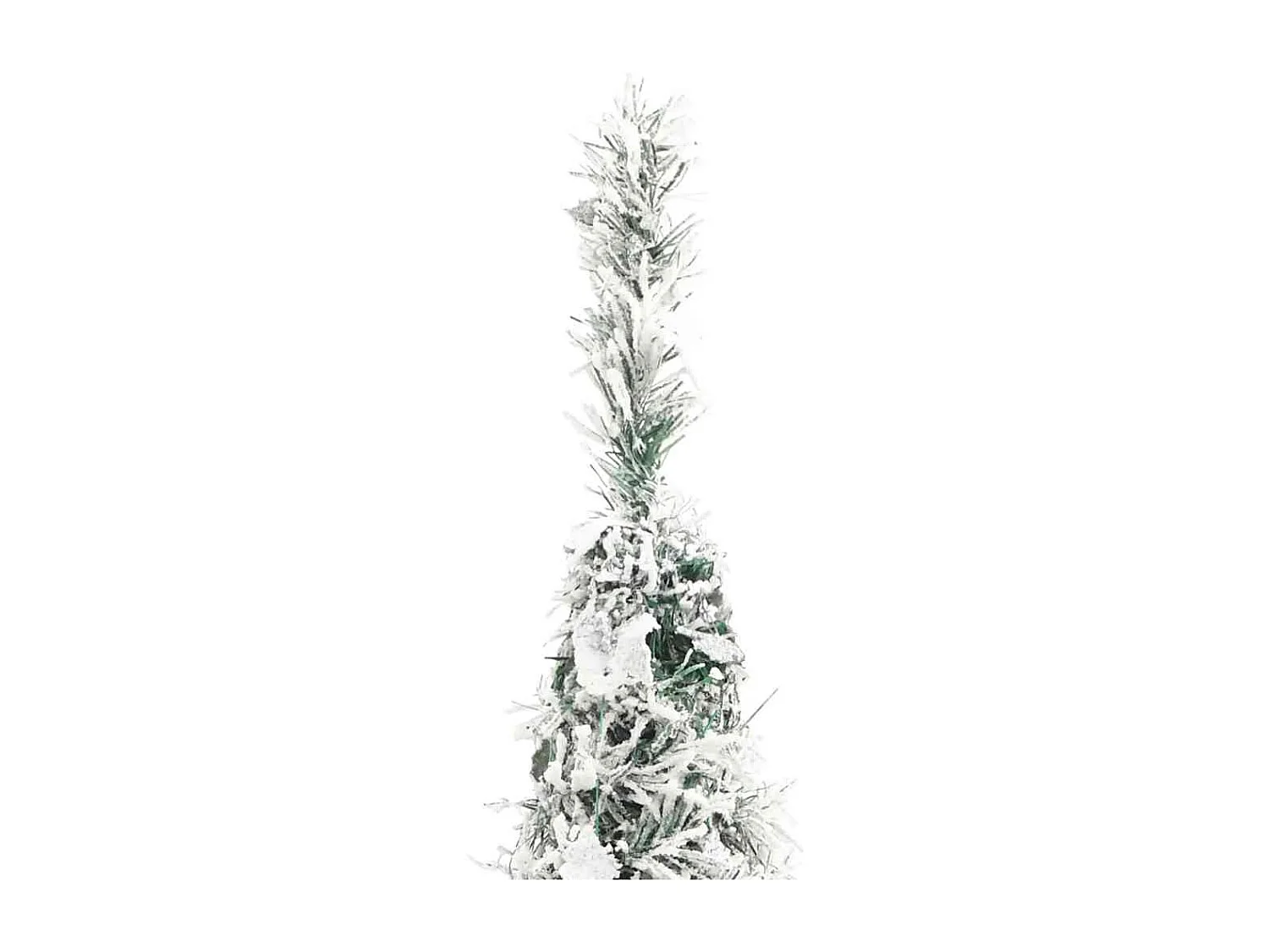 Sapin de Noël artificiel escamotable avec neige floquée 150 LED