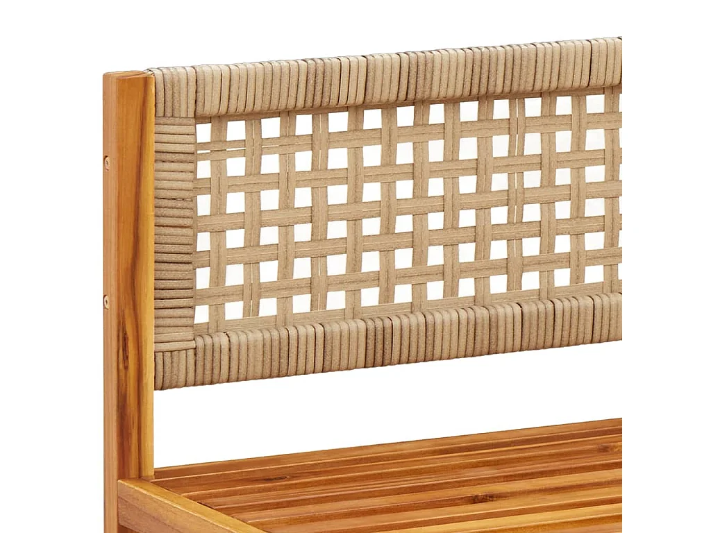 Tuinbanken Hoekbanken met Kussens 2 st acaciahout & Rotan