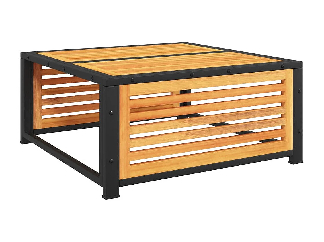 Table de jardin 68x68x30 cm bois massif d'acacia