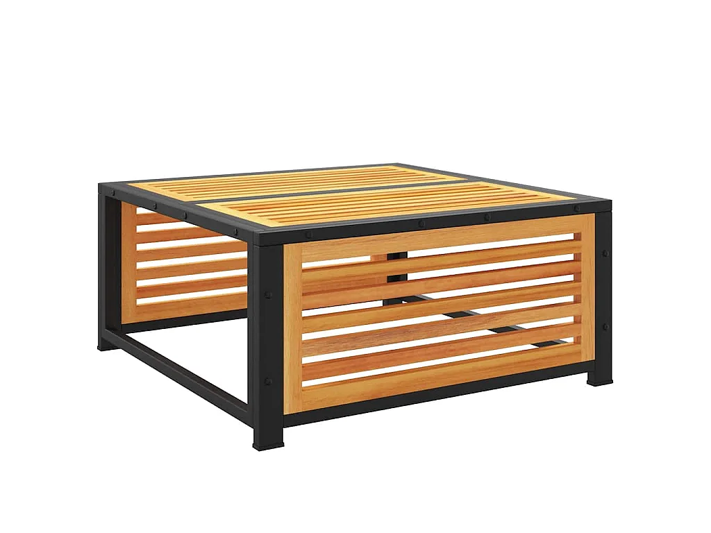 Mesa de jardim 68x68x30 cm madeira de acácia maciça
