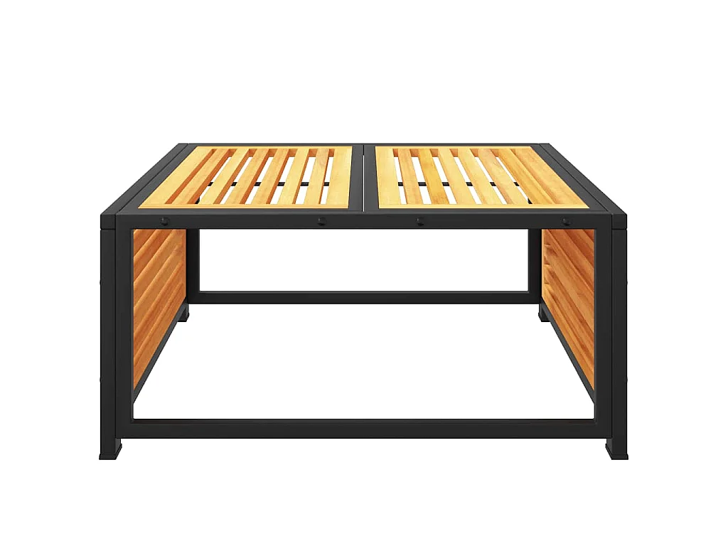 Mesa de jardim 68x68x30 cm madeira de acácia maciça