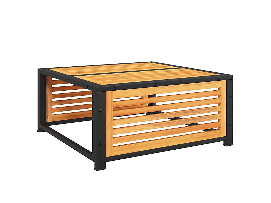 Mesa de jardim 68x68x30 cm madeira de acácia maciça