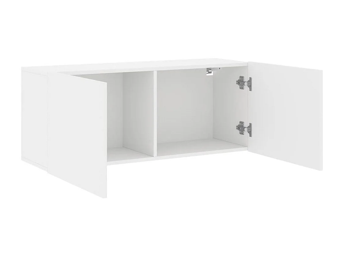 Tv-meubel wandgemonteerd 100x30x41 cm wit