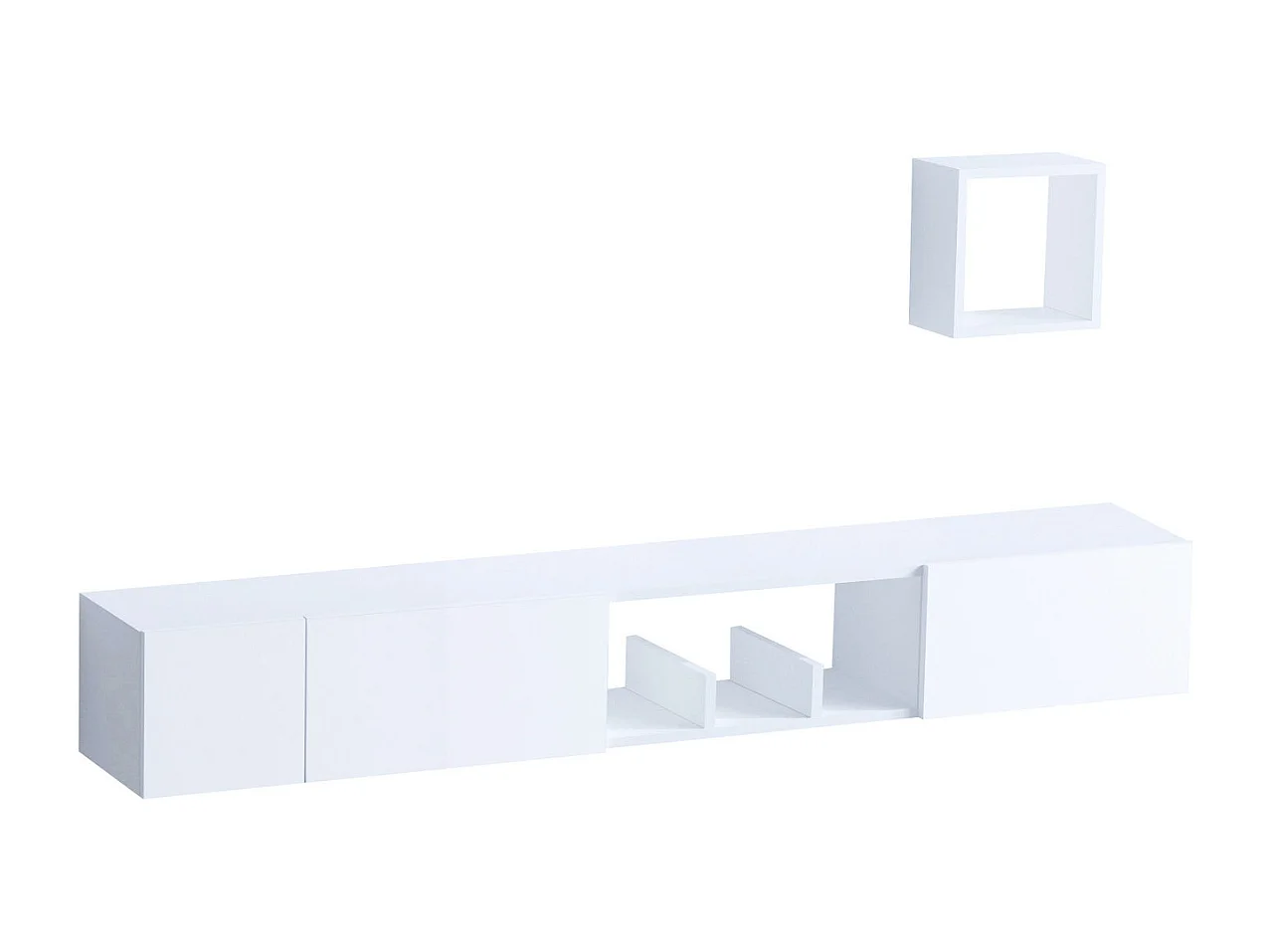 Mobile TV 3 ante 1 nicchia bianco L180 cm - PANDORA