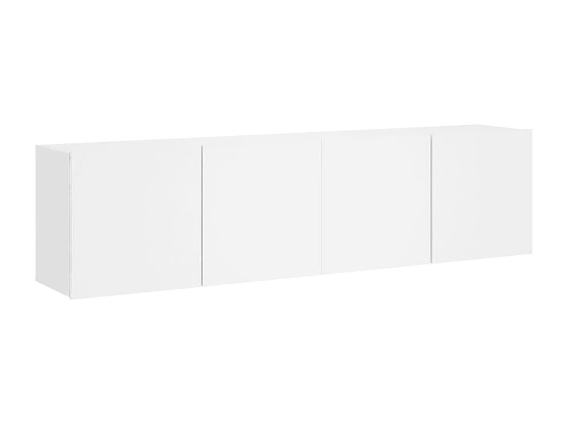 Móveis de parede para TV 2 pcs 80x30x41 cm branco