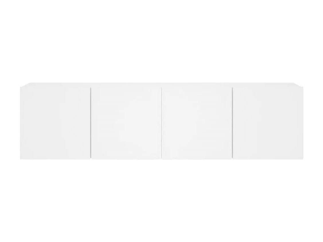 Móveis de parede para TV 2 pcs 80x30x41 cm branco