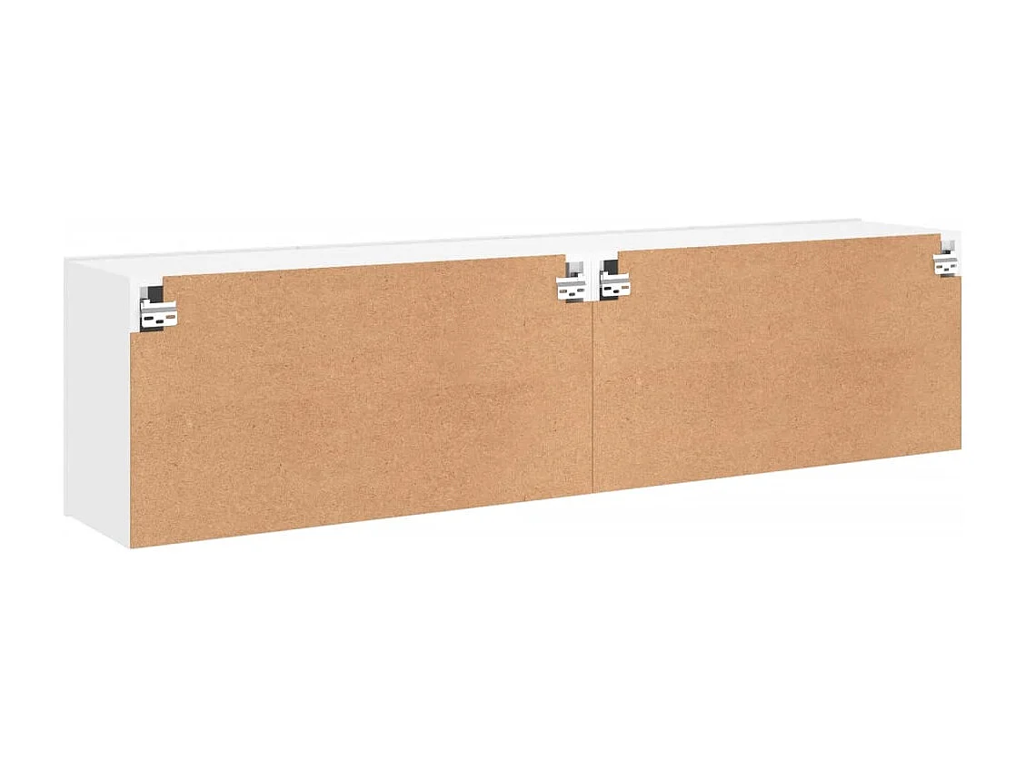Móveis de parede para TV 2 pcs 80x30x41 cm branco