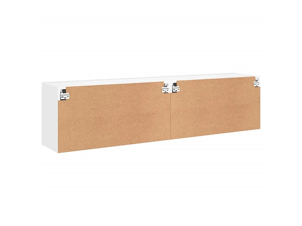 Meubles TV muraux 2 pcs blanc 80x30x41 cm