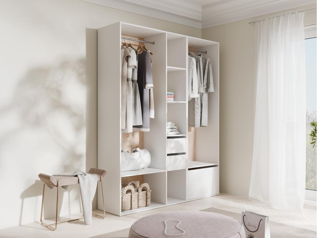 Dressing - L158 cm - Blanc et naturel - TAMOKA