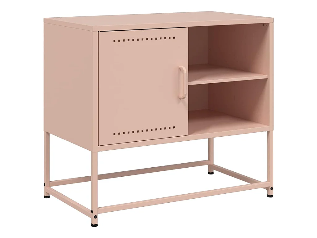 TV-Schrank Rosa 68x39x60,5 cm Stahl