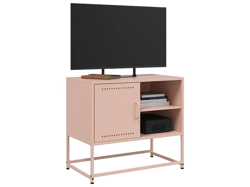 TV-Schrank Rosa 68x39x60,5 cm Stahl