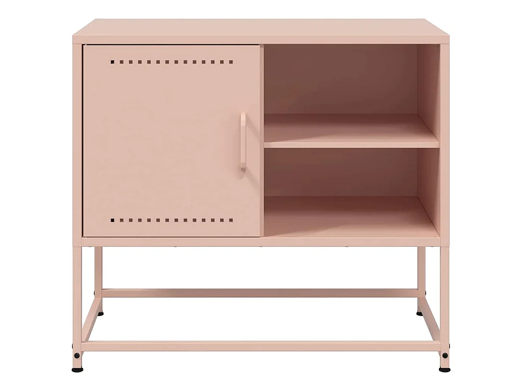 TV-Schrank Rosa 68x39x60,5 cm Stahl