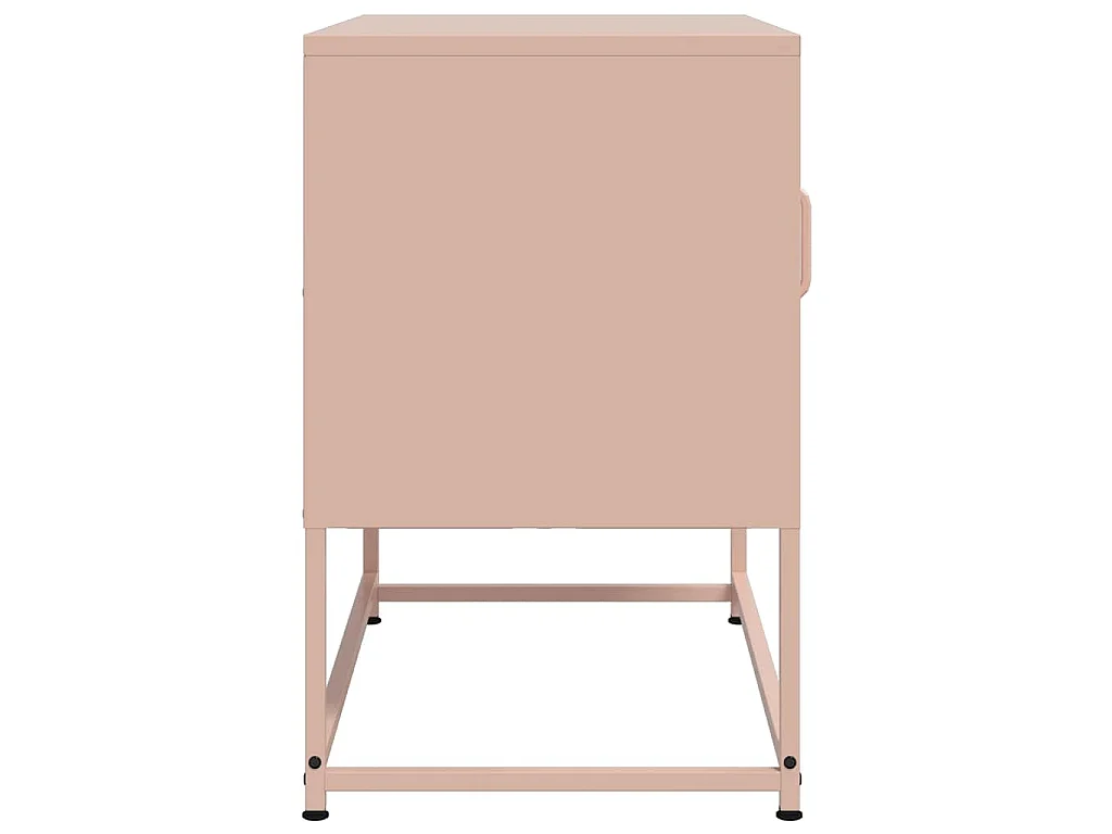 TV-Schrank Rosa 68x39x60,5 cm Stahl